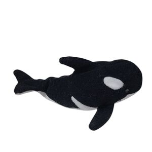 Whale Mini Black And White Beanie Plush